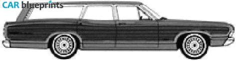 1968 Ford Country Squire Wagon blueprint