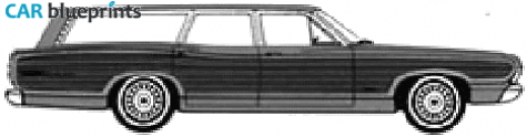 1968 Ford Country Squire Wagon blueprint