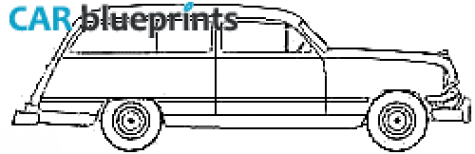 1950 Ford Country Squire Wagon blueprint