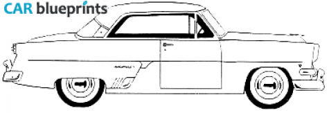 1954 Ford Crestline/Victoria Hardtop Coupe blueprint