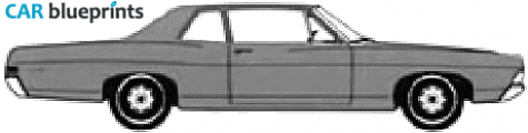 1968 Ford Custom 2-door Sedan blueprint