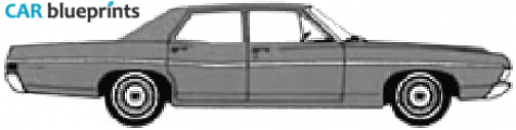 1968 Ford Custom 500 Sedan blueprint