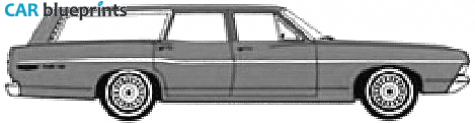 1968 Ford Custom 500 Ranch Wagon blueprint