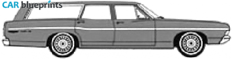 1968 Ford Custom 500 Ranch Wagon blueprint