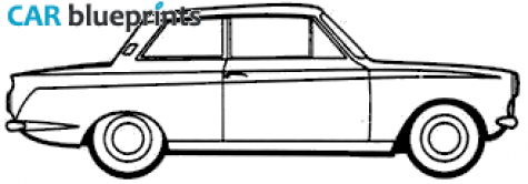 1962 Ford Cortina Mk I 1200 Sedan blueprint