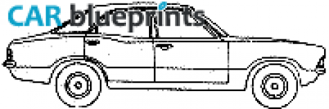 1970 Ford Cortina Mk III Sedan blueprint