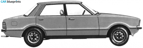 1976 Ford Cortina Mk IV Sedan blueprint