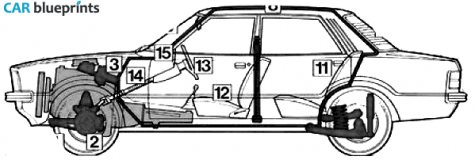 1977 Ford Cortina Mk IV Sedan blueprint