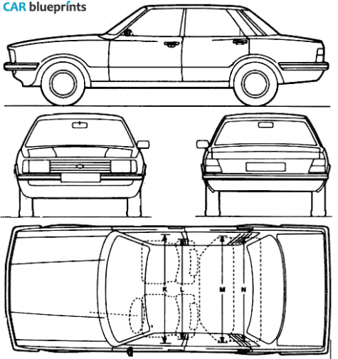 1979 Ford Cortina Mk IV Sedan blueprint