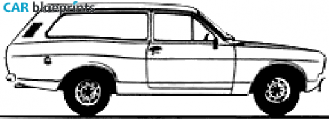 1978 Ford Escort Mk II Estate Wagon blueprint