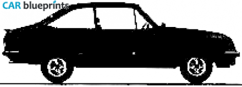 1978 Ford Escort Mk II RS2000 Sedan blueprint