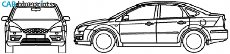 2007 Ford Focus Sedan blueprint