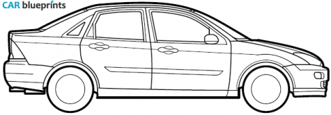 2000 Ford Focus Sedan blueprint