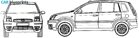 2005 Ford Fusion Hatchback blueprint