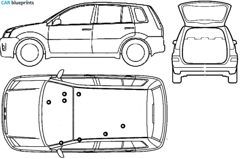 2007 Ford Fusion Hatchback blueprint