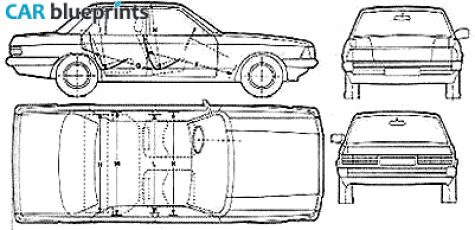 1982 Ford Granada Sedan blueprint