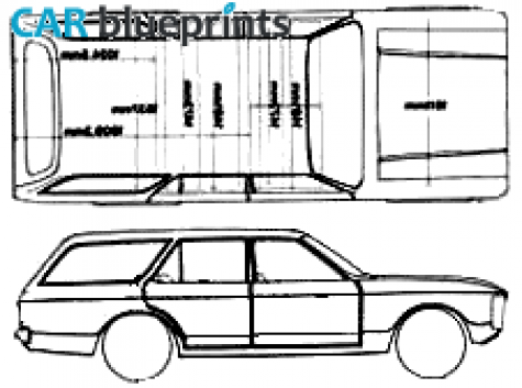 1972 Ford Granada Estate Wagon blueprint