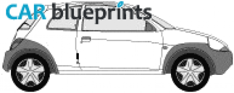 2005 Ford Ka Hatchback blueprint