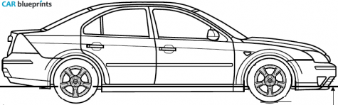 1996 Ford Mondeo Sedan blueprint