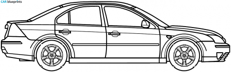 2006 Ford Mondeo Sedan blueprint