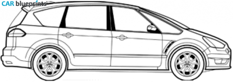 2008 Ford S-Max Sedan blueprint