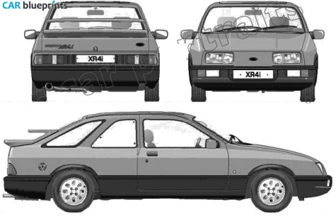 1983 Ford Sierra XR4i Hatchback blueprint