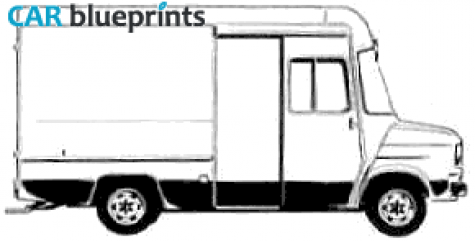 1978 Ford Transit Delivery LWB Van blueprint