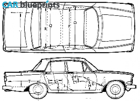 1963 Ford Zephyr Sedan blueprint