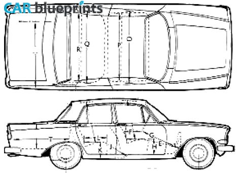 1964 Ford Zephyr Mk III Sedan blueprint