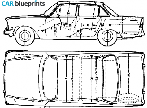 1964 Ford Zodiac Sedan blueprint