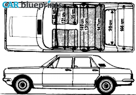 1966 Ford Zodiac Sedan blueprint