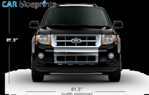 2011 Ford Escape SUV blueprint