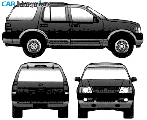 2005 Ford Expedition SUV blueprint