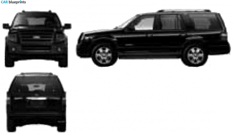 2007 Ford Expedition SUV blueprint