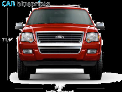 2010 Ford Explorer SUV blueprint