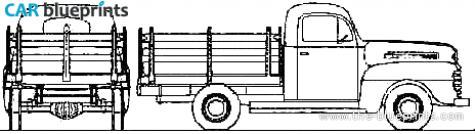 1948 Ford F-1 Stake Truck blueprint