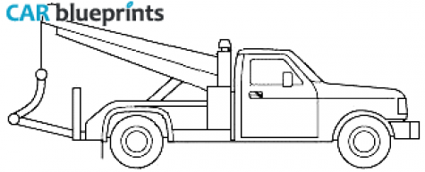 1995 Ford F-150 Truck blueprint