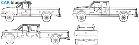 1995 Ford F-150 Pick-up blueprint