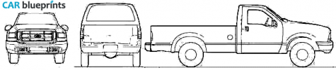 2004 Ford F-250 REgular Cab Pick-up blueprint