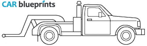 1987 Ford F-350 Truck blueprint