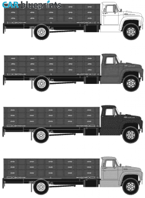 1968 Ford F-850 Truck blueprint