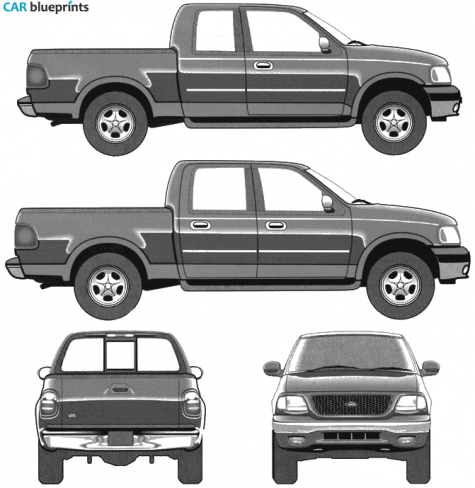 2005 Ford F-250 Pick-up blueprint