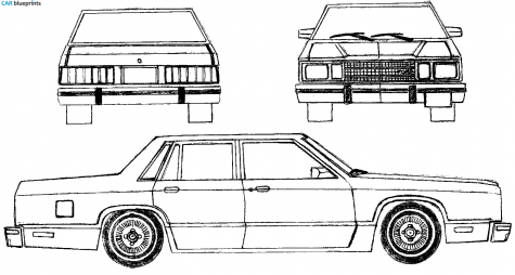 1978 Ford Fairmont Sedan blueprint