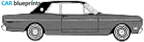 1968 Ford Falcon Futura Sport Coupe blueprint