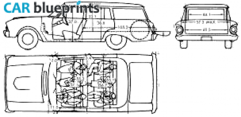 1961 Ford Falcon Wagon blueprint