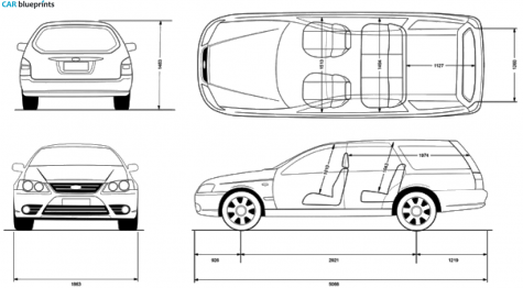 2003 Ford Falcon Wagon blueprint