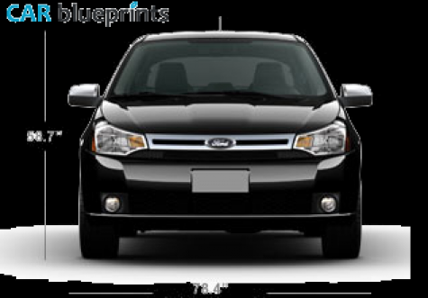 2010 Ford Focus US Hatchback blueprint