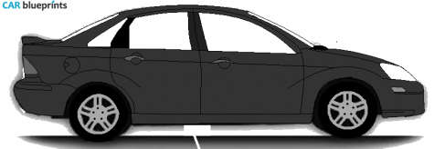 2000 Ford Focus ZTS Sedan blueprint