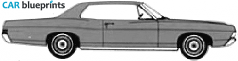 1968 Ford Galaxie-500 2-door Hard Top Coupe blueprint