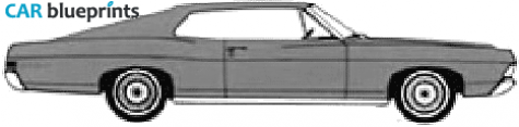 1968 Ford Galaxie-500 Coupe blueprint